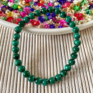 Bracelet Malachite 6mm (favorise le changement) bracelet [mes jolis cristaux]