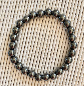 Bracelet Hématite 8mm (courage / confiance / force) bracelet [mes jolis cristaux]