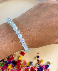 Bracelet Aigue Marine 6mm (communication / apaisement) bracelet [mes jolis cristaux]