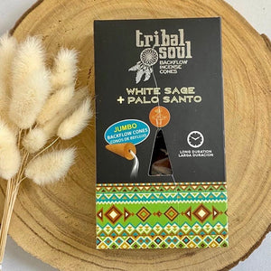 Encens Sauge Blanche et Palo Santo en cônes encens [mes jolis cristaux]