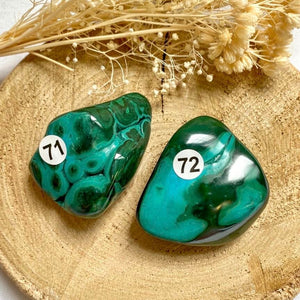 Malachite Chrysocolle (Harmonie / libération d'émotions) formes libres [mes jolis cristaux]