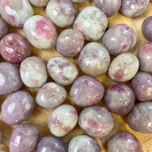 Tourmaline rose - Rubellite (ouverture du coeur / amour de soi) pierres roulées [mes jolis cristaux]