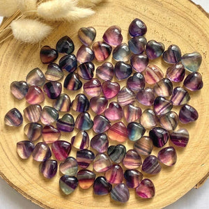 Petits coeurs en Fluorite (concentration / créativité) Coeur [mes jolis cristaux]