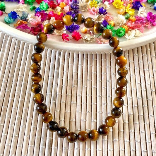 Bracelet Oeil de tigre 6 / 8 / 10mm (protection / confiance) bracelet [mes jolis cristaux]