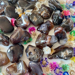 Agate de feu (joie / protection) pierres roulées [mes jolis cristaux]