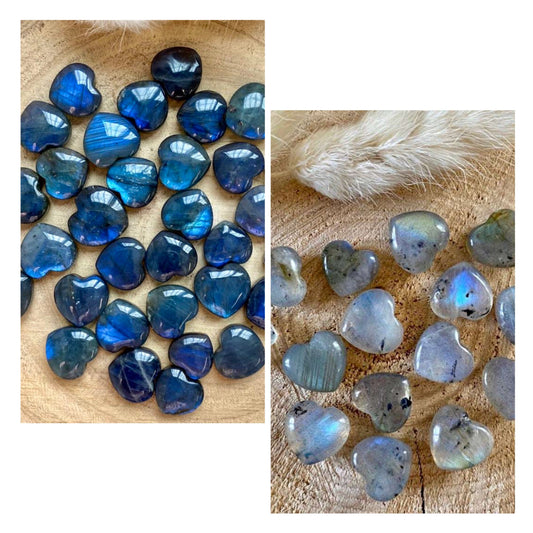 Bébé Coeur de Labradorite (pierre de protection) Coeur [mes jolis cristaux]