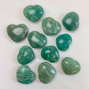 Coeur Amazonite (apaise les traumas émotionnels) Coeur [mes jolis cristaux]