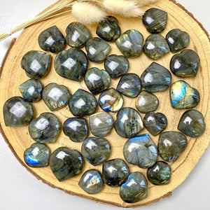 Petit coeur de Labradorite (pierre de protection) Coeur [mes jolis cristaux]