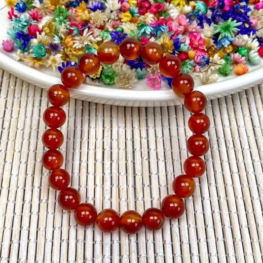 Bracelet Cornaline 6mm ou 8mm (énergie / passion dans votre couple) bracelet [mes jolis cristaux]