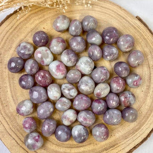 Tourmaline rose - Rubellite (ouverture du coeur / amour de soi) pierres roulées [mes jolis cristaux]