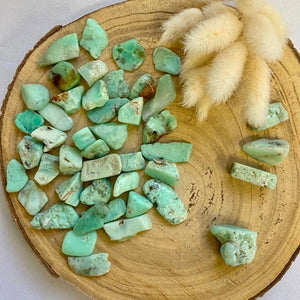 Chrysoprase (confiance / pardon / allège la colère) pierres roulées [mes jolis cristaux]