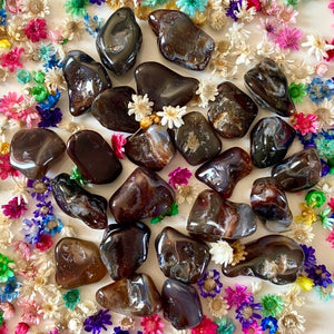 Agate de feu (joie / protection) pierres roulées [mes jolis cristaux]