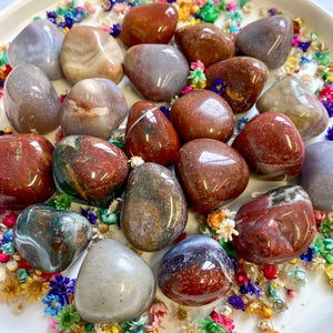 Agate indienne (force / paix intérieure) pierres roulées [mes jolis cristaux]