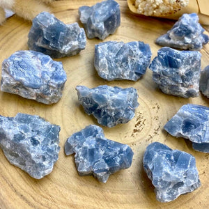 Calcite Bleue brute (calme le mental / communication) pierres brutes [mes jolis cristaux]