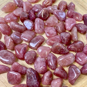 Quartz Fraise (réflexion sur votre vie) pierres roulées [mes jolis cristaux]
