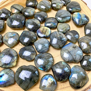 Petit coeur de Labradorite (pierre de protection) Coeur [mes jolis cristaux]