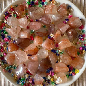 Quartz Hématoïde (vitalité / force) pierres roulées [mes jolis cristaux]