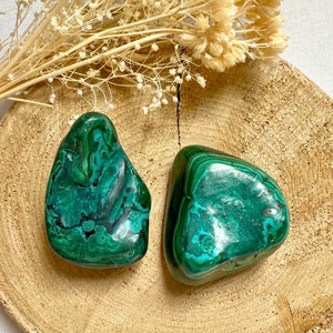 Malachite Chrysocolle (Harmonie / libération d'émotions) formes libres [mes jolis cristaux]