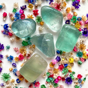 Fluorite verte (concentration / créativité) pierres roulées [mes jolis cristaux]