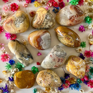 Agate Crazy Lace (protection / dynamise) pierres roulées [mes jolis cristaux]