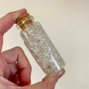 Fiole Cristal de roche formes libres [mes jolis cristaux]